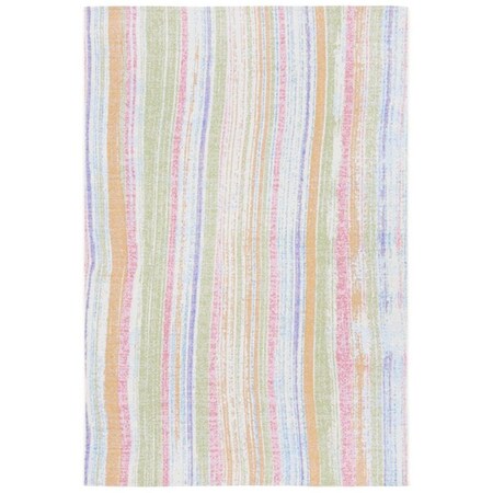 Safavieh 4 x 6 ft. Summer Contemporary Rectangle Power Loomed Rug Ivory & Green SMR496A-4
